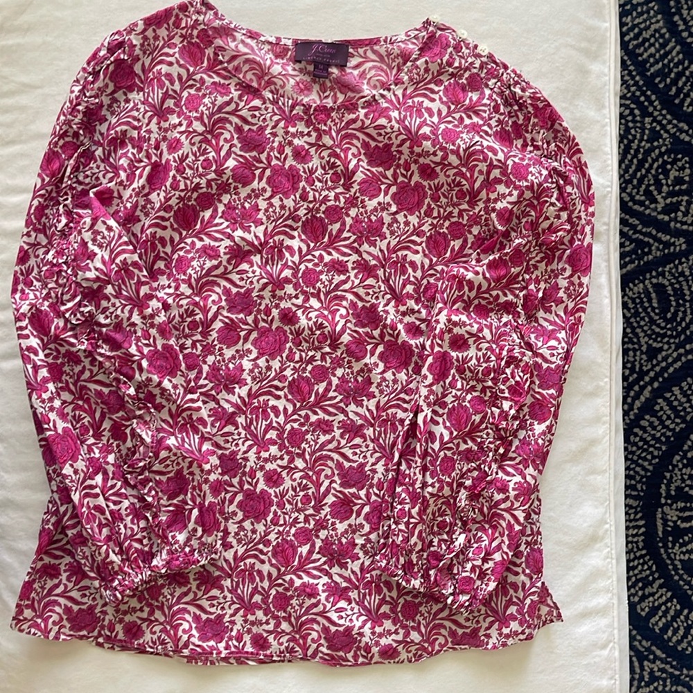 J. CREW Top Size Medium Liberty Fabric